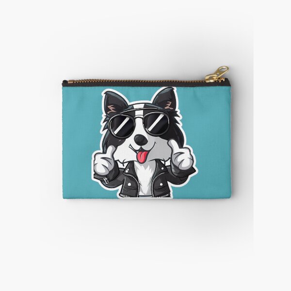 Item preview, Cute, Cool Collie wearing a leather jacket and sunglasses. designed and sold by HouseOfRosy.