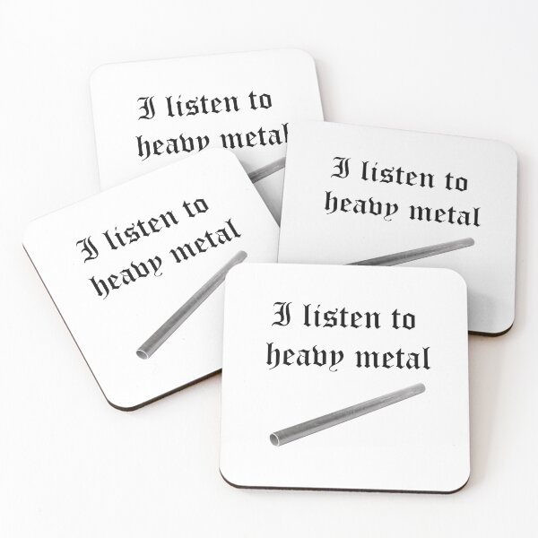 Item preview, I listen to heavy metal (pipe falling sound) designed and sold by edajylix.