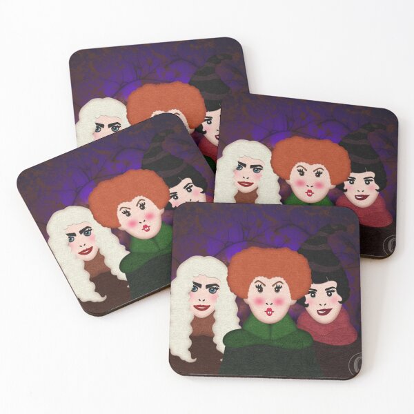 Item preview, Sistahs Halloween Felt Look Cute and Creepy Witches designed and sold by CheriesArt.
