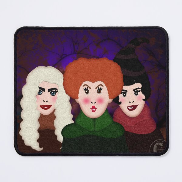 Item preview, Sistahs Halloween Felt Look Cute and Creepy Witches designed and sold by CheriesArt.