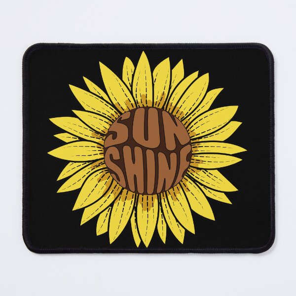 Item preview, Sunflower Sunshine Art On Black Bacground designed and sold by Ayesha Saleem.