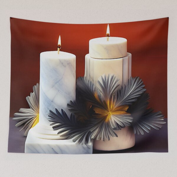 Item preview, Christmas Candles with White Marble  designed and sold by Dana Roper.
