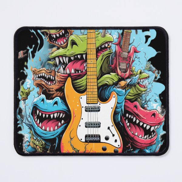 Item preview, Heavy Metal Fan Monster - Colorful Music Art designed and sold by Emaga Digital Studio.
