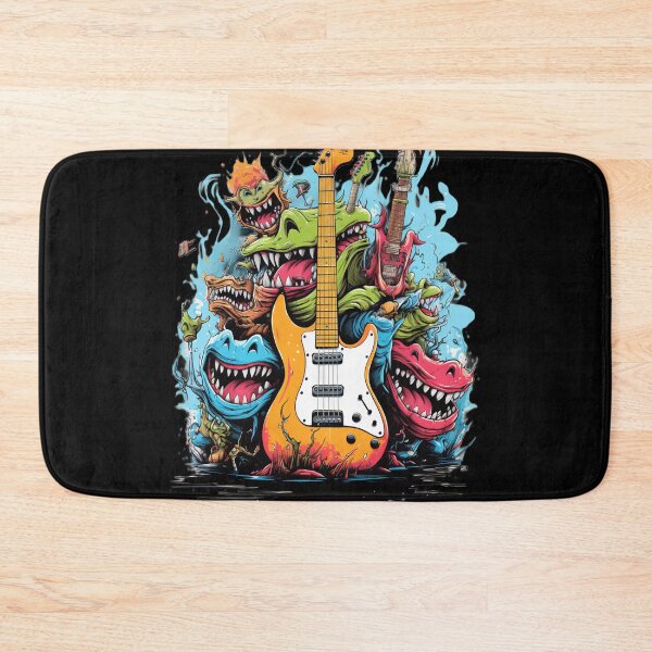 Item preview, Heavy Metal Fan Monster - Colorful Music Art designed and sold by Emaga Digital Studio.