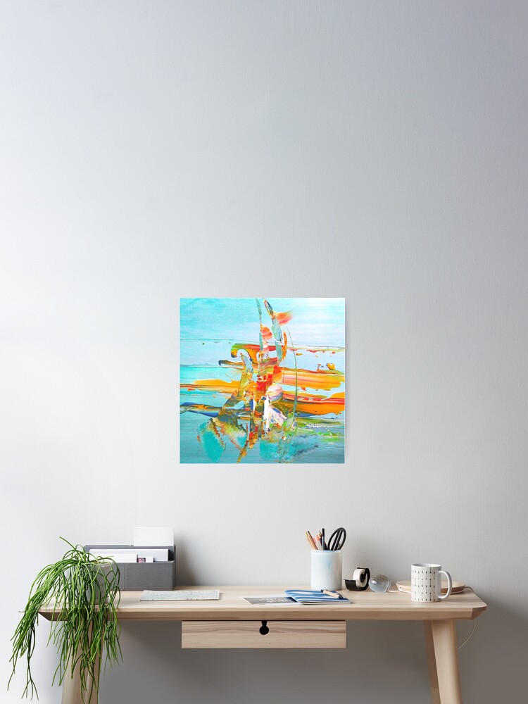 Aperçu 2 sur 3. Poster avec l'œuvre Barque-en-ciel créée et vendue par ElioraBousquet.