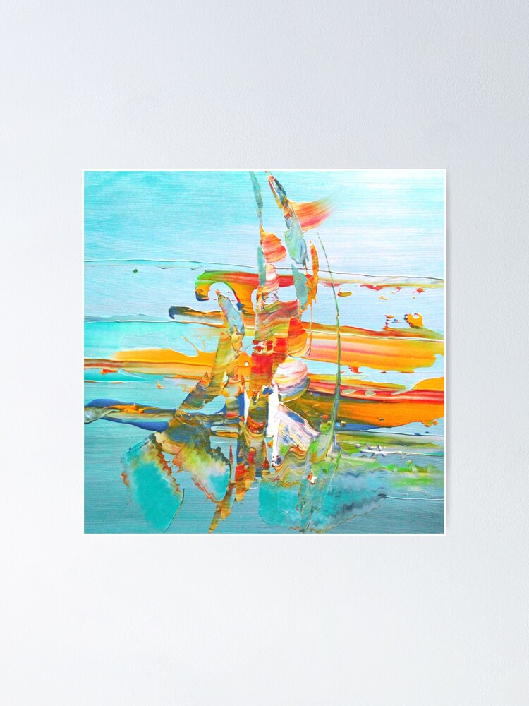 Aperçu 1 sur 3. Poster avec l'œuvre Barque-en-ciel créée et vendue par ElioraBousquet.