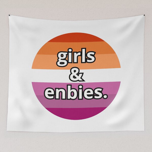 Item preview, Funny Girls & Enbies Lesbian designed and sold by Furia LGBTQ+ Accessories.