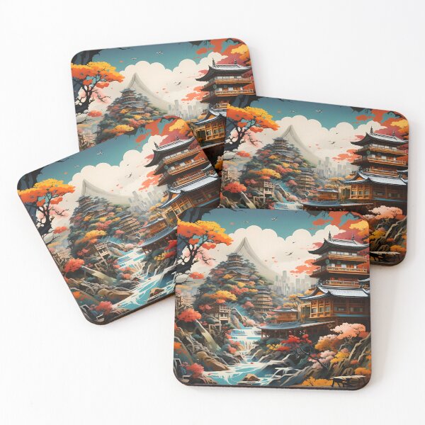 Item preview, Japan countryscape wall art designed and sold by jboonsart.