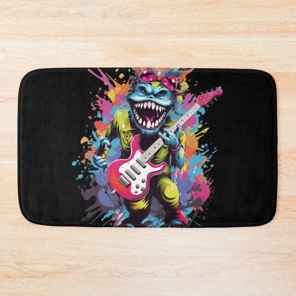 Item preview, Guitar Hero Monster - Funny Rock Concert Design designed and sold by Emaga Digital Studio.