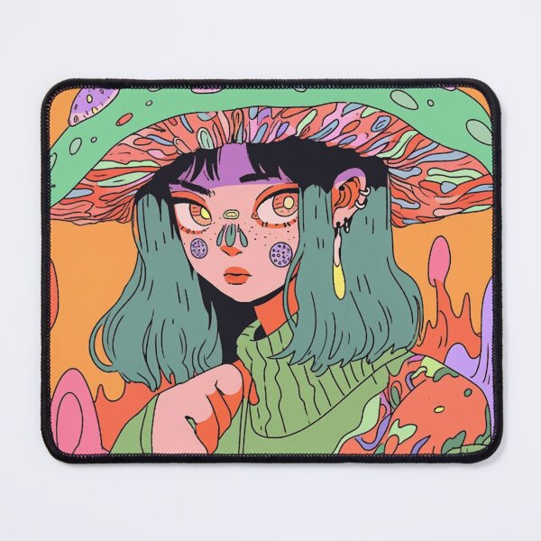 Item preview, Trippy Weird Girl #1 Psychedelic Illustration designed and sold by wemuco.