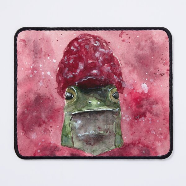 Item preview, Frog Hiding in Raspberries - Watercolor Painting designed and sold by Pattokarts.