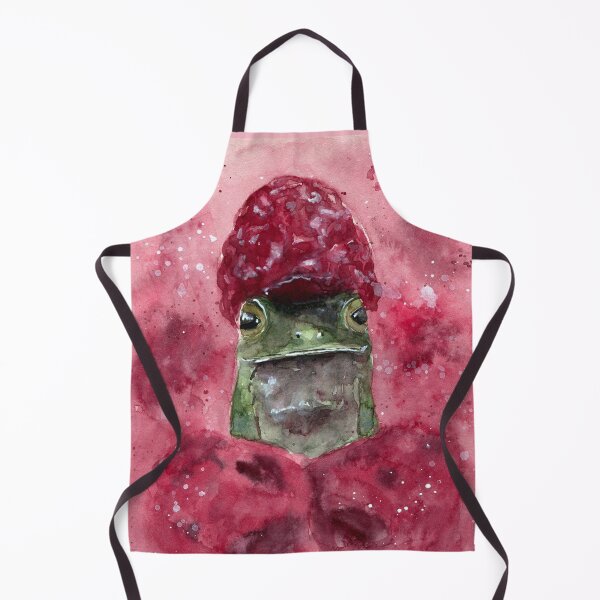 Item preview, Frog Hiding in Raspberries - Watercolor Painting designed and sold by Pattokarts.