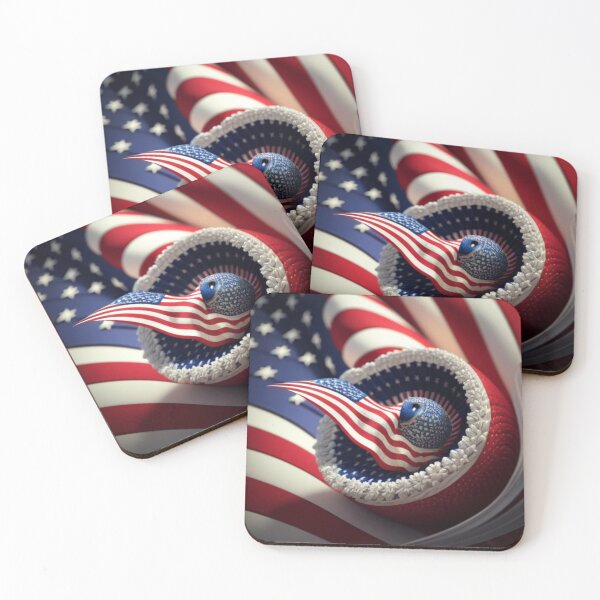 Item preview, American flag floral arrangement AI,4th of July designed and sold by Reshma Budhiya.