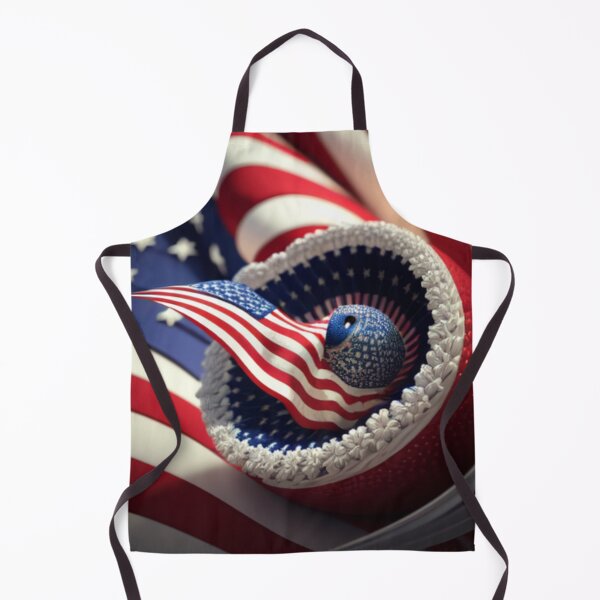 Artikelvorschau, Blumenarrangement mit amerikanischer Flagge AI, 4. Juli entworfen und verkauft von Reshma Budhiya.