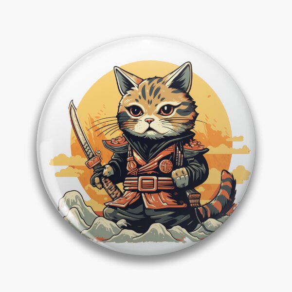 Item preview, cat in armor art designed and sold by printiesart.