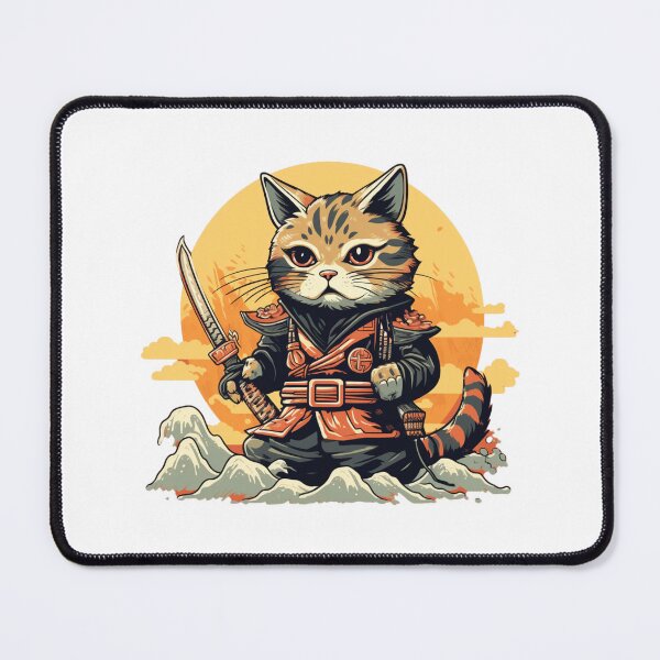 Item preview, cat in armor art designed and sold by printiesart.