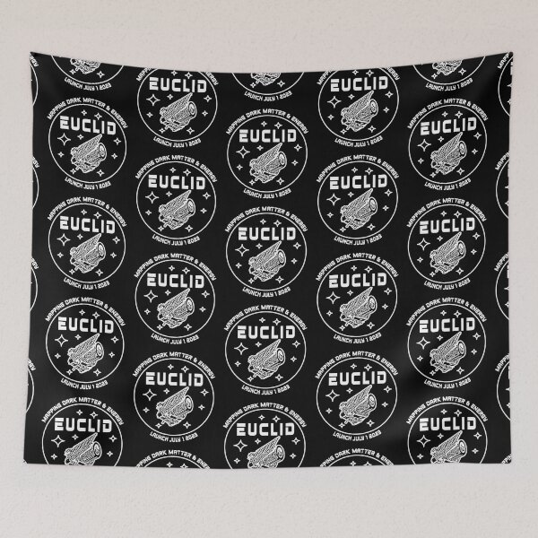 Item preview, ESA Euclid mission launch (white) designed and sold by SolidEarthArt.