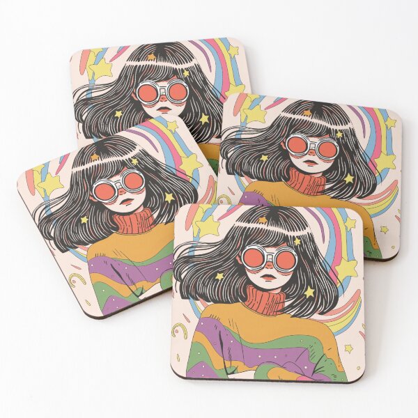 Item preview, weird retro girl designed and sold by wemuco.