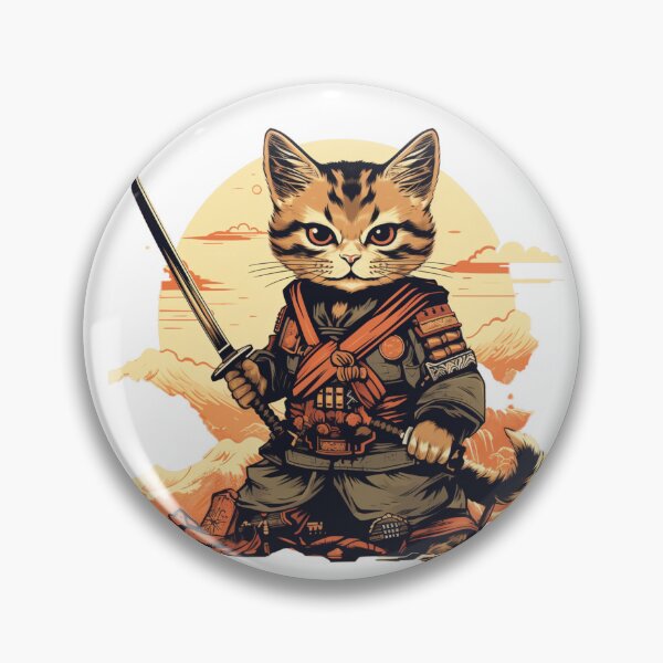 Item preview, cat in armor art designed and sold by printiesart.