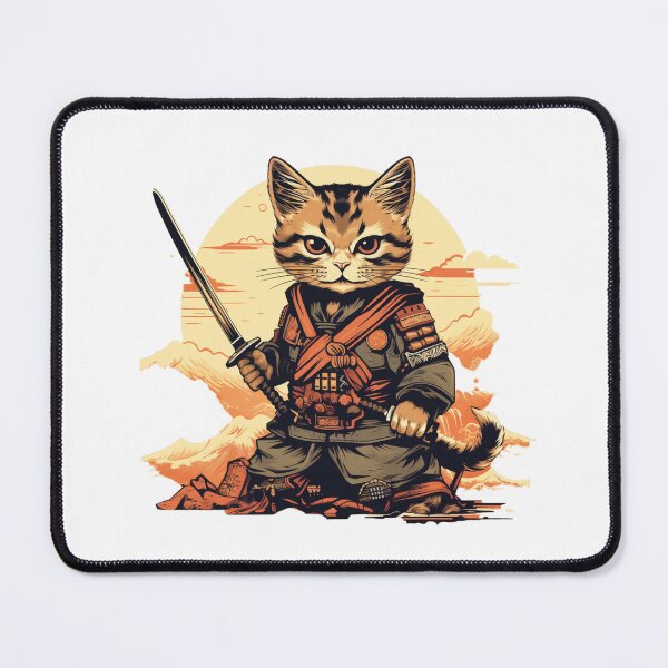 Item preview, cat in armor art designed and sold by printiesart.