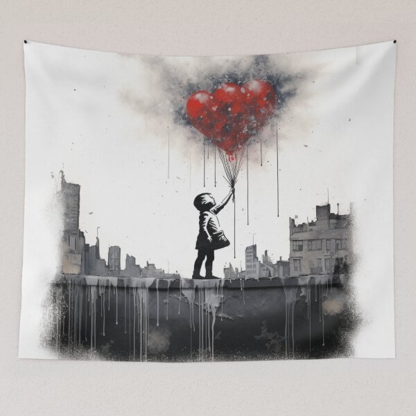 Item preview, Balloon Heart: Hope in Desolation designed and sold by Moisky Art.
