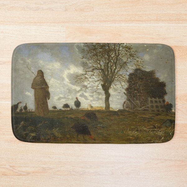 Item preview, Autumn Landscape with a Flock of Turkeys designed and sold by tomorrowsart.