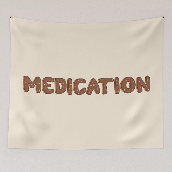 Item preview, Medication Word Shaped Like Chocolate Donuts designed and sold by ITCHAWAWAA.