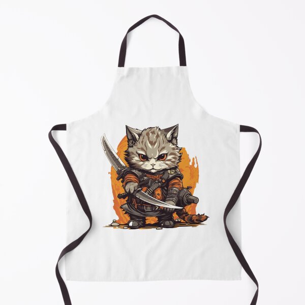 Item preview, cat in armor art designed and sold by printiesart.