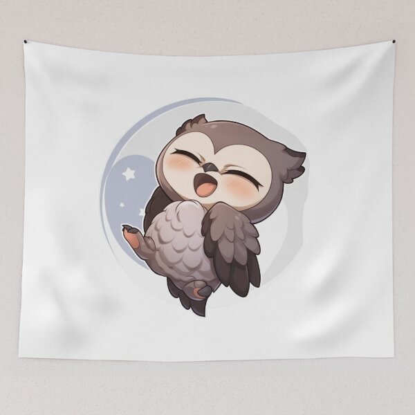 Item preview, Sweet Baby Owl - Tiny and Endearing Creature designed and sold by PaintbrushPlace.