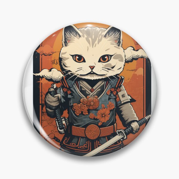 Item preview, cat in armor art designed and sold by printiesart.
