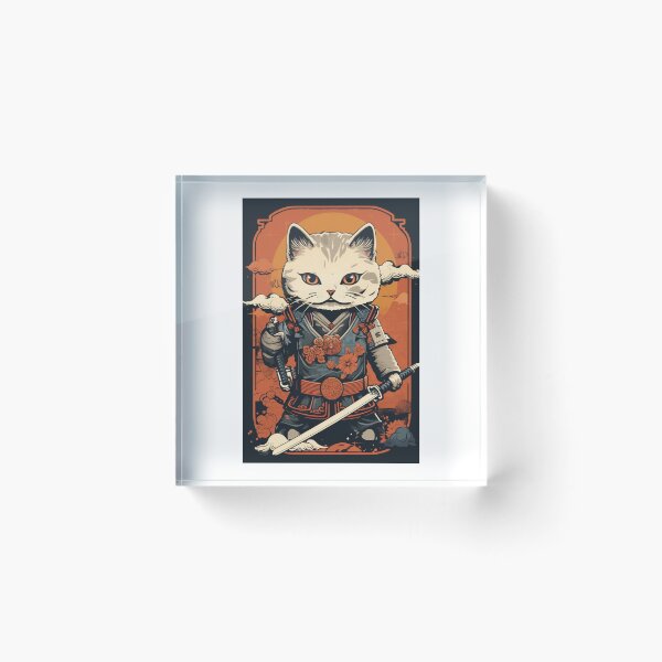 Item preview, cat in armor art designed and sold by printiesart.