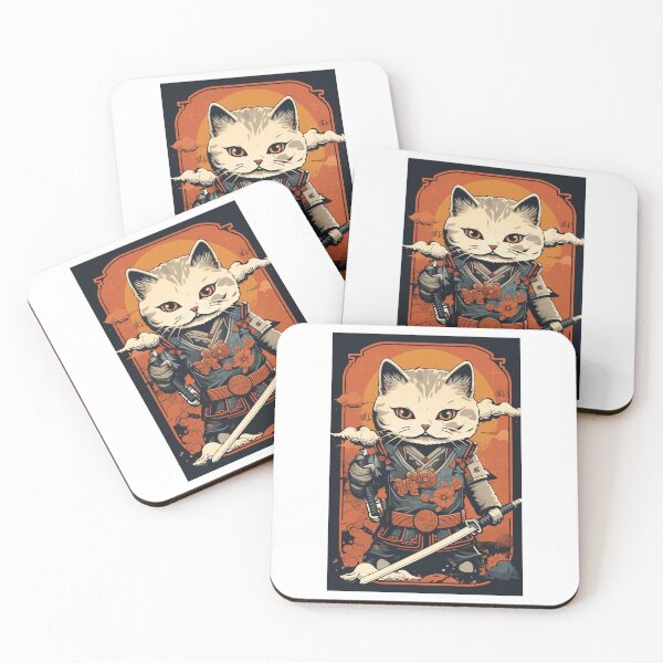 Item preview, cat in armor art designed and sold by printiesart.