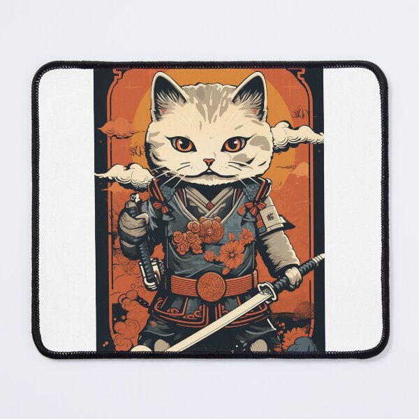 Item preview, cat in armor art designed and sold by printiesart.