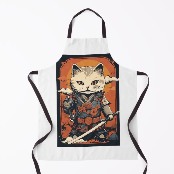 Item preview, cat in armor art designed and sold by printiesart.