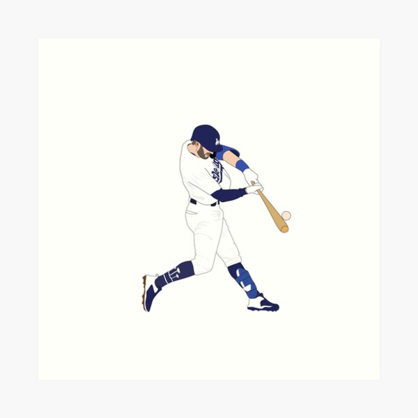 Chris Taylor Baseball Paper Poster Dodgers 2 - Chris Taylor - Posters and  Art Prints