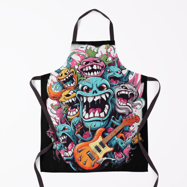 Artikelvorschau, Headbanging Rock Monster - Heavy Metal Humor entworfen und verkauft von Emaga Digital Studio.