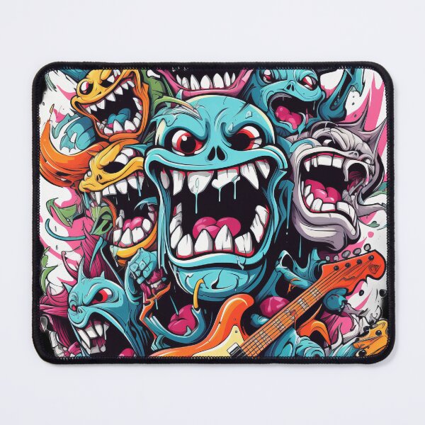 Item preview, Monsters of Rock and Roll for Music enthusiasts Funny clipart Musicians Lovers festivals #4 designed and sold by emaga.