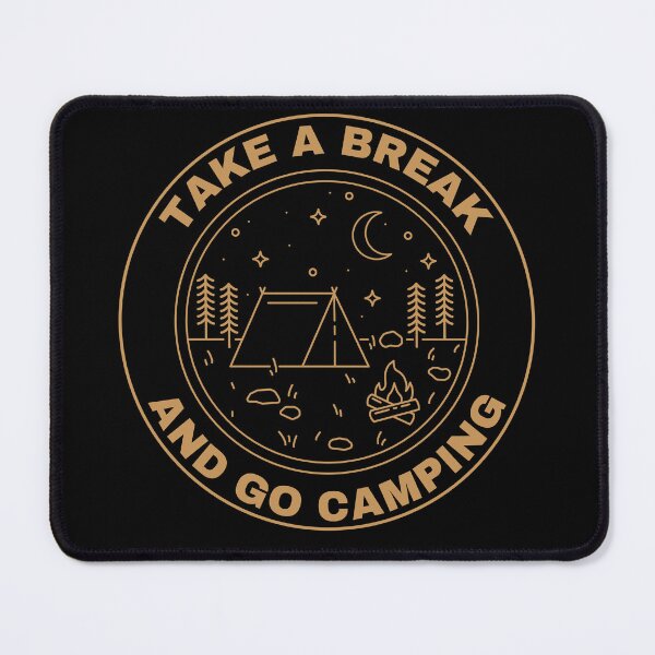 Item preview, Camping outdoor mountain hiking - campfire - Camper travel design designed and sold by Uplife-MyStore.