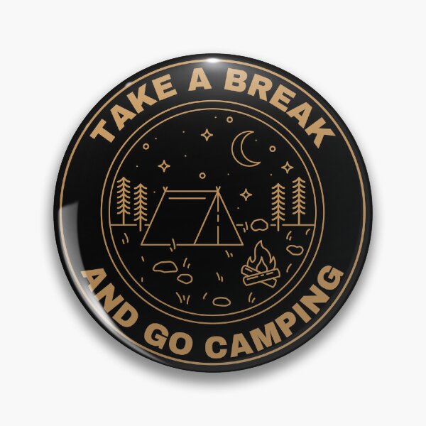 Item preview, Camping outdoor mountain hiking - campfire - Camper travel design designed and sold by Uplife-MyStore.