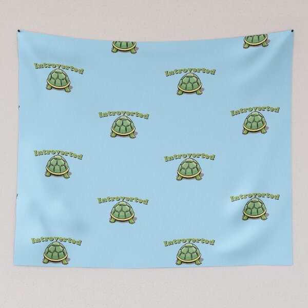 Item preview, Introverted cute turtle tortoise cartoon stay in my shell designed and sold by Captain-Jackson.