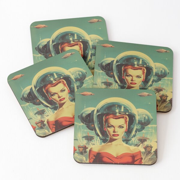 Item preview, 1950s SciFi Movie Poster - Retro Color designed and sold by Smiling Collie Designs.
