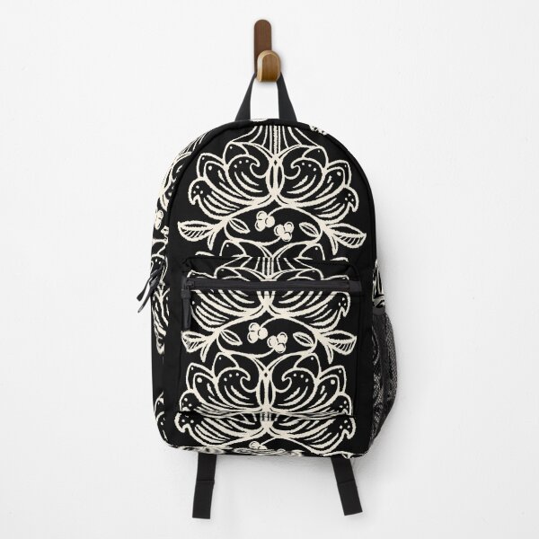 Item preview, French Country Floral Stripe Cream on Black designed and sold by Christine Philbrick.