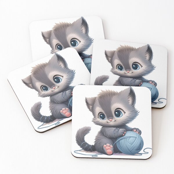 Item preview, Delicate Baby Kitten - Tiny and Curious Companion designed and sold by PaintbrushPlace.