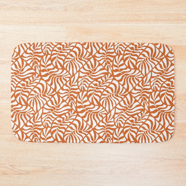 Item preview, Tropical Leaves Copper Orange Pattern designed and sold by KooKooRuz.