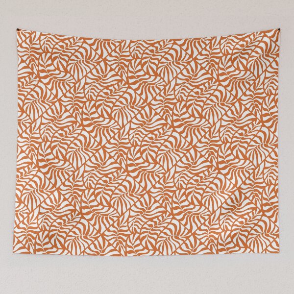 Item preview, Tropical Leaves Copper Orange Pattern designed and sold by KooKooRuz.