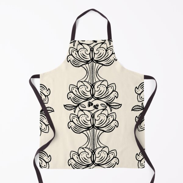 Item preview, French Country Floral Stripe Black on Cream designed and sold by Christine Philbrick.