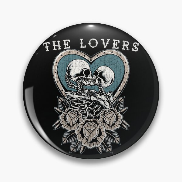 Item preview, The Lovers, Old School, Neo Traditional, Roses / Kissing Skeletons designed and sold by Proverbial Wisdom Design.