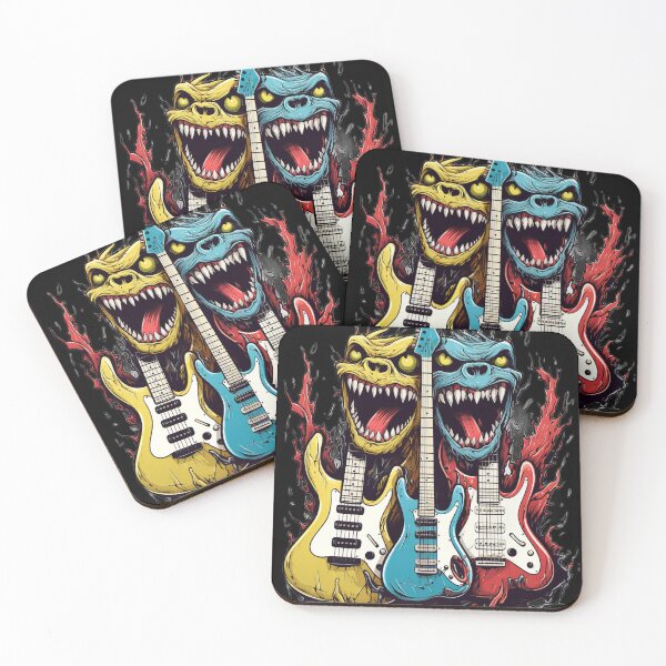 Item preview, Monsters of Rock and Roll for Music enthusiasts Funny clipart Musicians Lovers festivals #6 designed and sold by emaga.