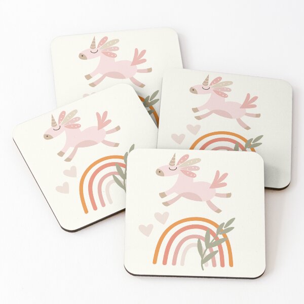 Item preview, Pink Unicorn and Rainbow designed and sold by HugsAndPrints.
