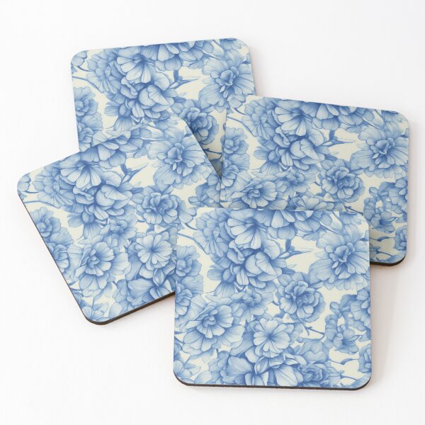 Item preview, Blue Botanical Floral Pattern designed and sold by RossWilson12.